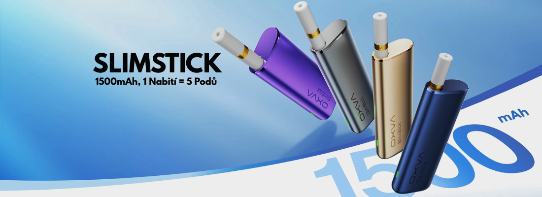 SLIMSTICK-B 1500mAh 1 Charge 5 Pods vaping cz